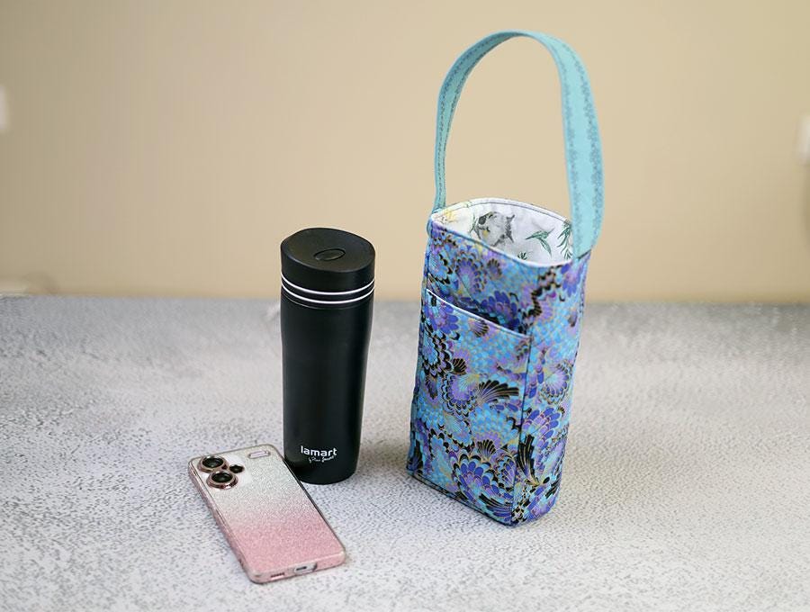 Water Bottle Holder pattern and tutorial, Water Bottle Carrier Sewing Pattern | VIDEO + PDF | Instant Download