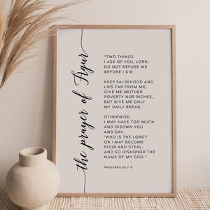 The Prayer Of Agur Proverbs 30:7-9 Bible Verse Wall Art, Printable Wall Art, Scripture Download, Scripture Digital Print, 8x10, 11x14, 16x20