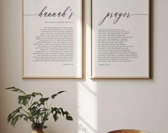 1 Samuel 2:1-10 Hannah's Prayer Bible Verse Wall Art, Printable Wall Art, Large Scripture Downloadable Print, Christian Gift for Women