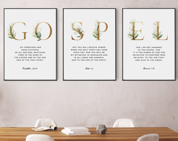 Christian Printable Wall Art for home decor by KAMDesignHaus