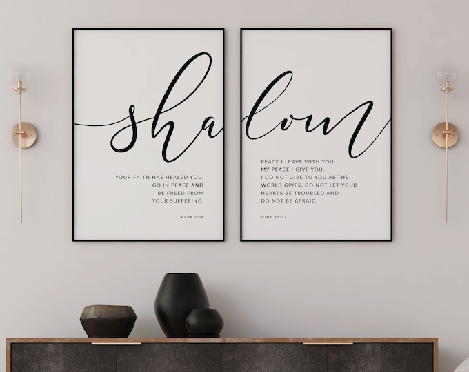 Christian Printable Wall Art for home office by KAMDesignHaus