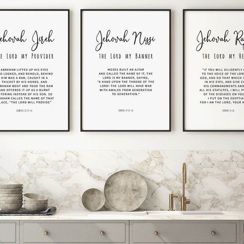 Romans 1513 Bible Verse Wall Art Set of 3 Prints Scripture Etsy
