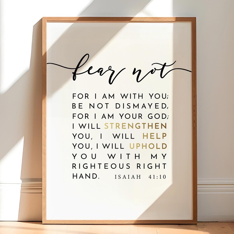 Isaiah 41 10 - Etsy