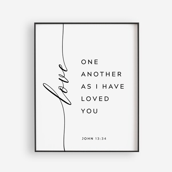 Love One Another Art - Etsy