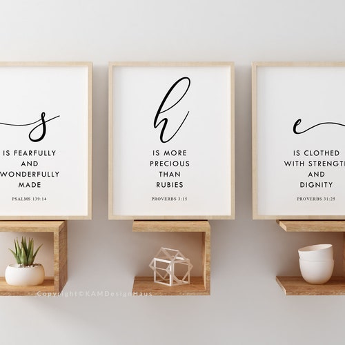 Psalm 13914 Nursery Bible Verse Wall Art Printable Wall Art Etsy