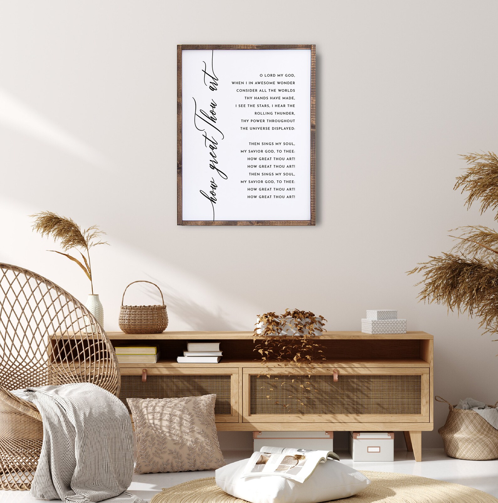 How Great Thou Art Printable Wall Art Christian Quote Digital | Etsy