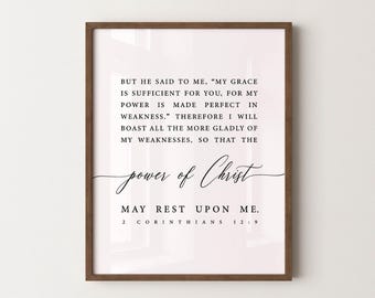 Your Grace Is Sufficient For Me {Keychain & Car Charm} Your Grace Is Sufficient For Me {Keychain & Car Charm}