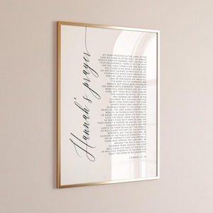Hannah's Prayer 1 Samuel 2 Bible Verse Wall Art, Printable Wall Art, Modern Scripture Print Download, Christian Gift, 8x10, 11x14, 16x20, A3 image 7