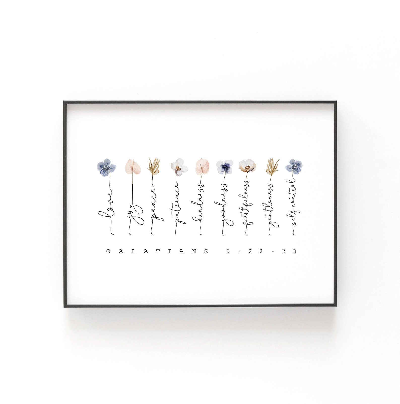 Best 12 Hebrew Names of God Set of 9 Wall Art Prints, Bible Verse ...