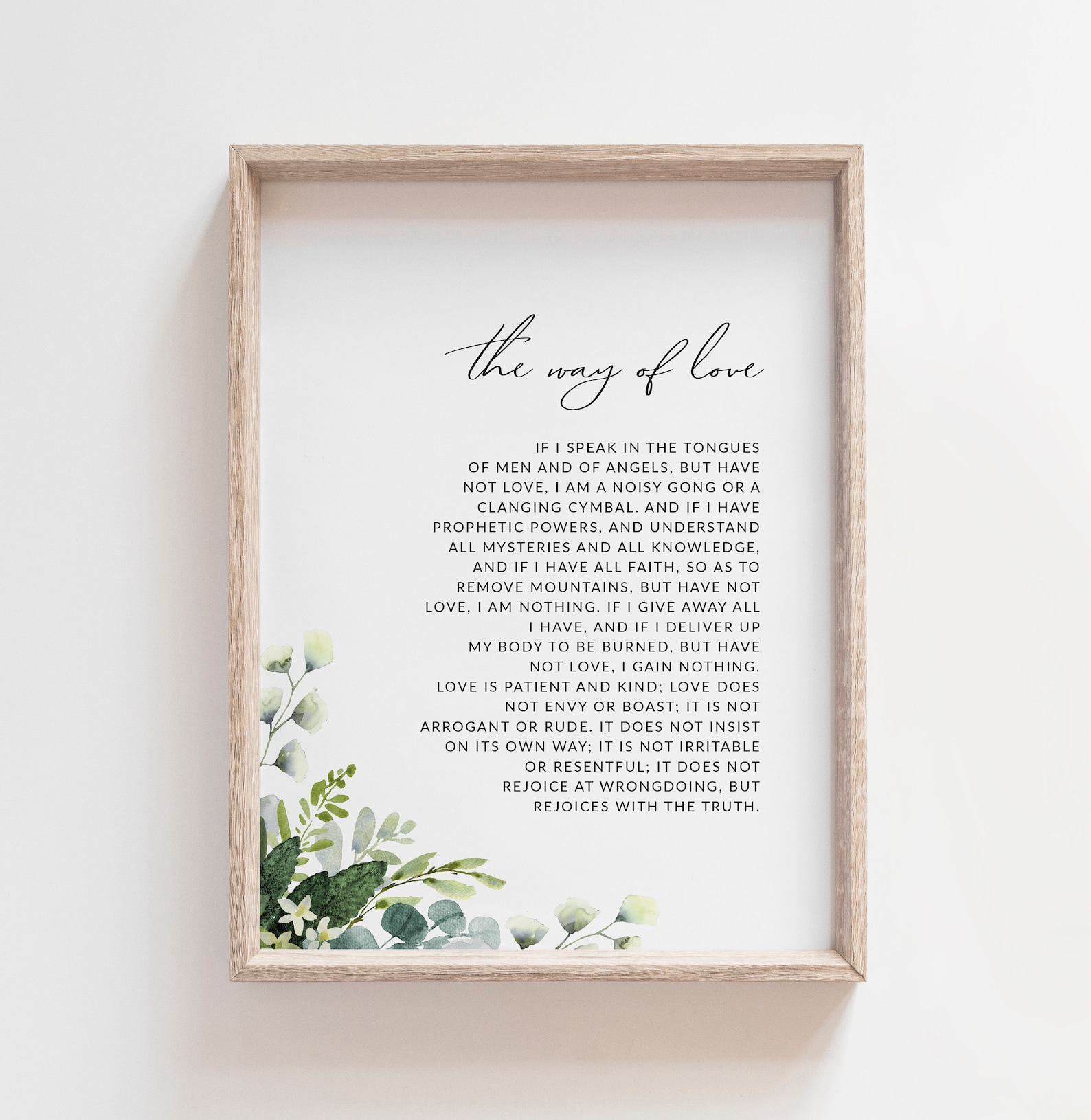 1 Corinthians 13 ESV Bible Verse Printable Wall Art Set of 2 | Etsy Ireland