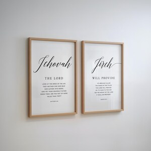 Matthew 6:26 ESV Jehovah Jireh Bible Verse Wall Art, Printable Wall Art ...