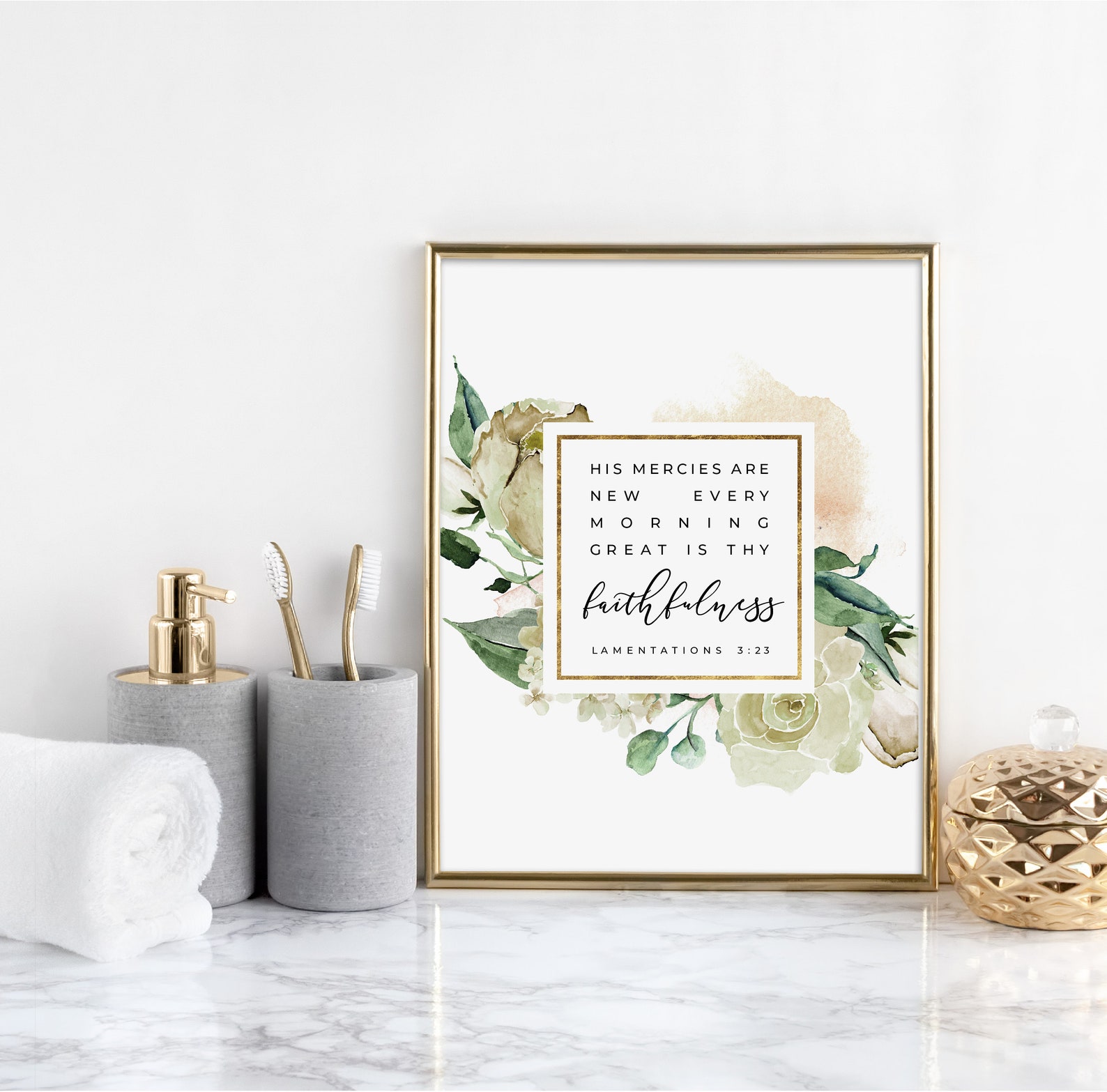 Lamentations 3:23 KJV Bible Verse Wall Art Printable Wall - Etsy