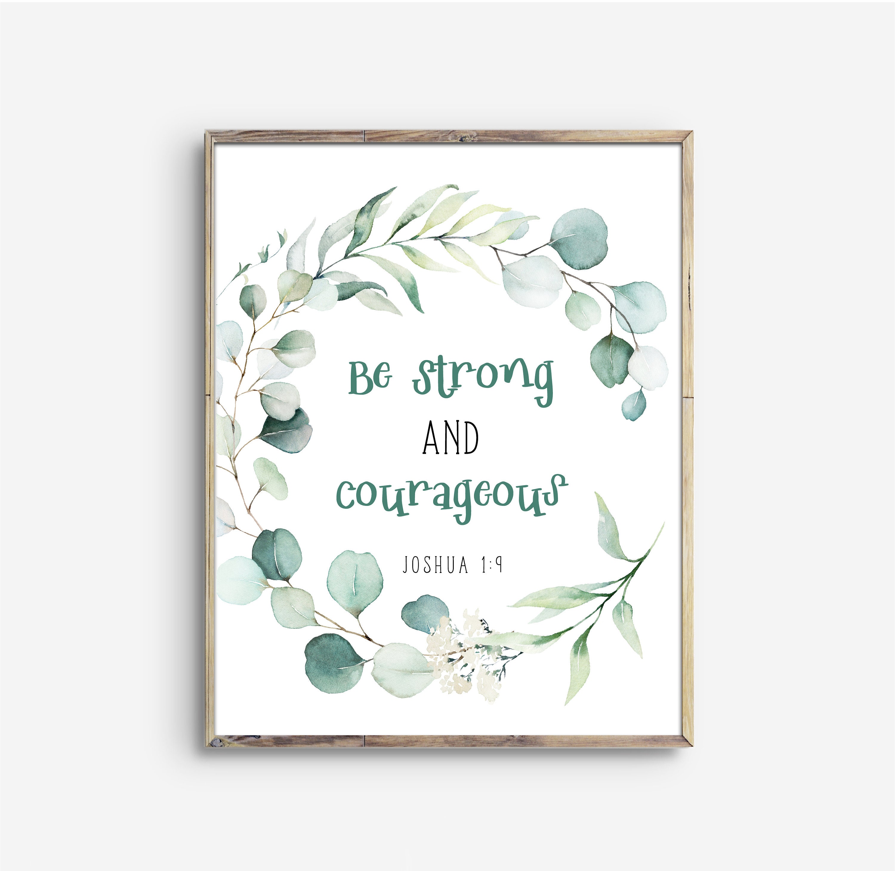 Baby Boy Nursery Bible Verse Wall Art Joshua 19 Printable Etsy