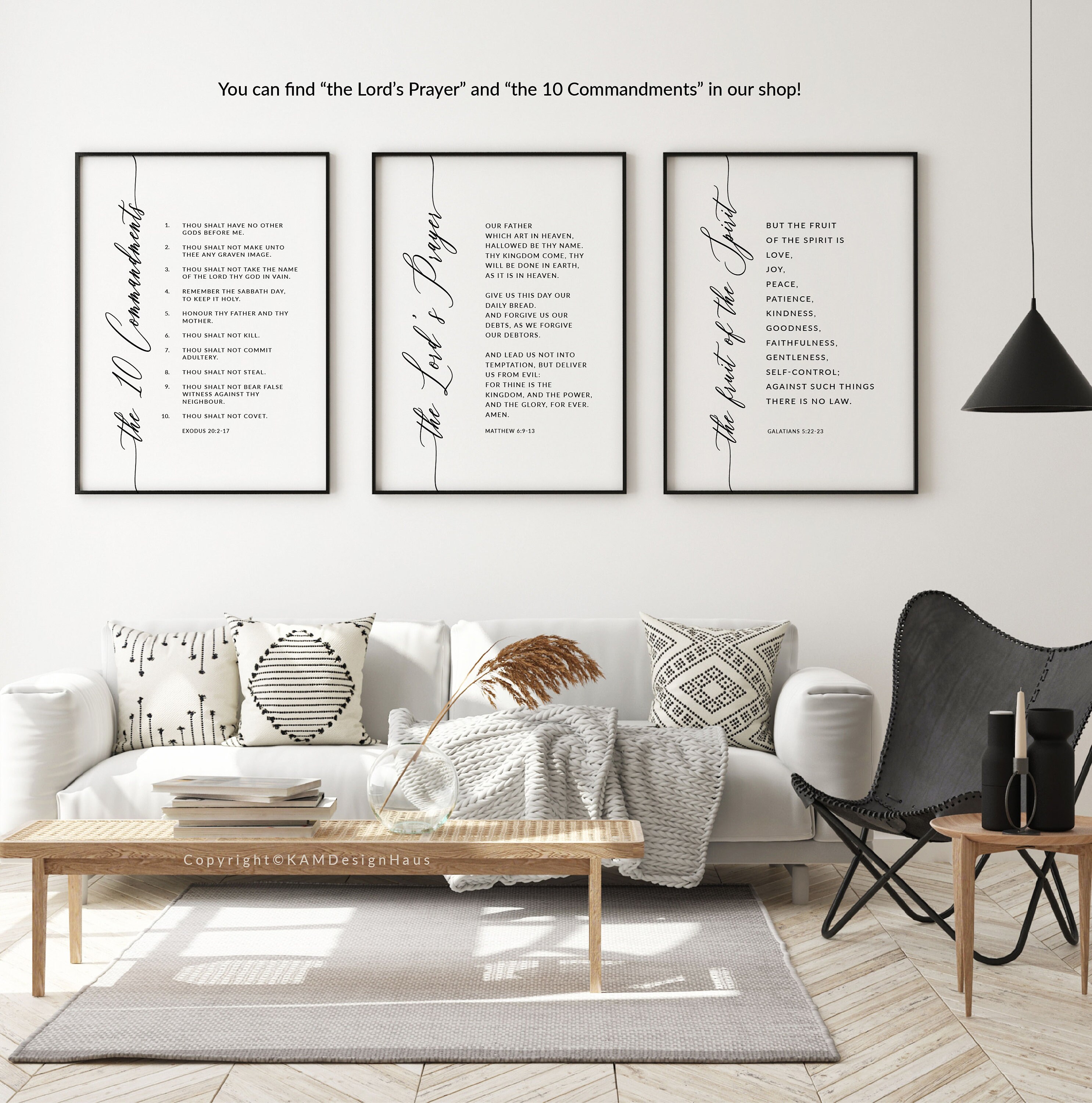 Fruit of the Spirit Bible Verse Wall Art Scripture Print | Etsy