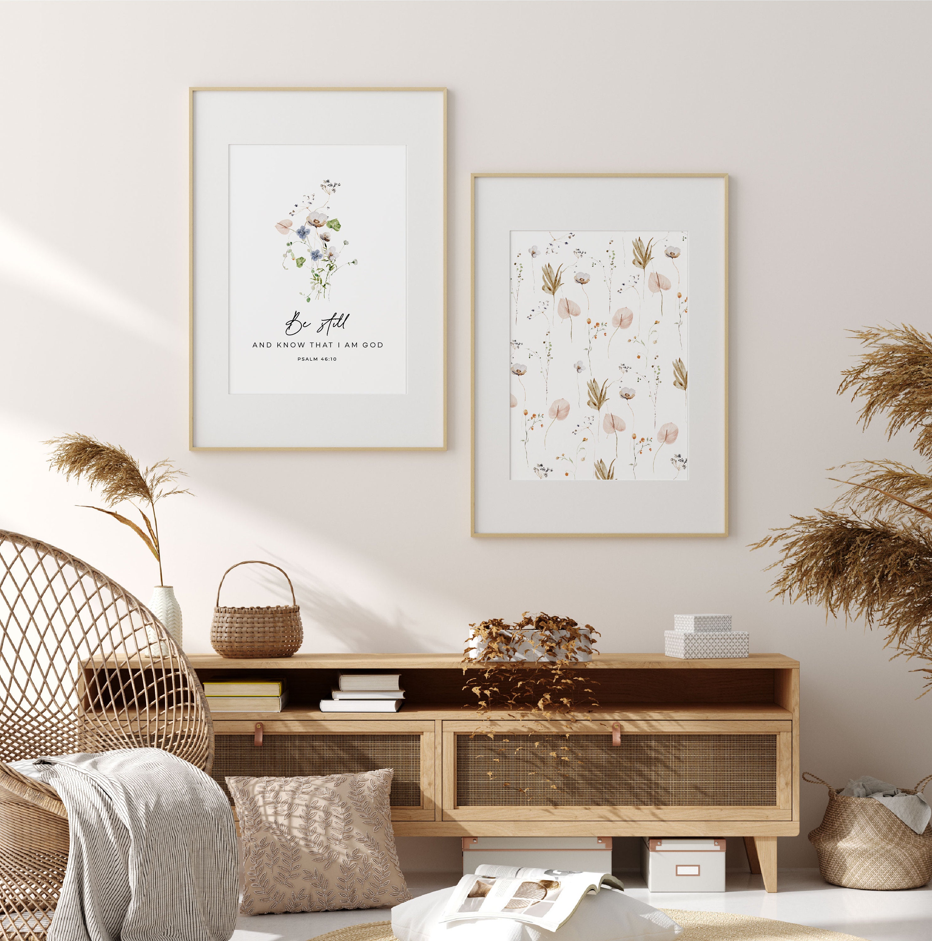 Psalm 46:10 Scripture Wall Art, Printable Wall Art, Bible Verse Digital ...