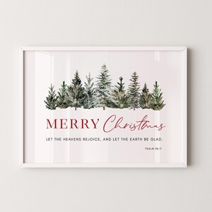 Merry Christmas Printables, Christmas Bible Verse Wall Art, Wintertrees ...