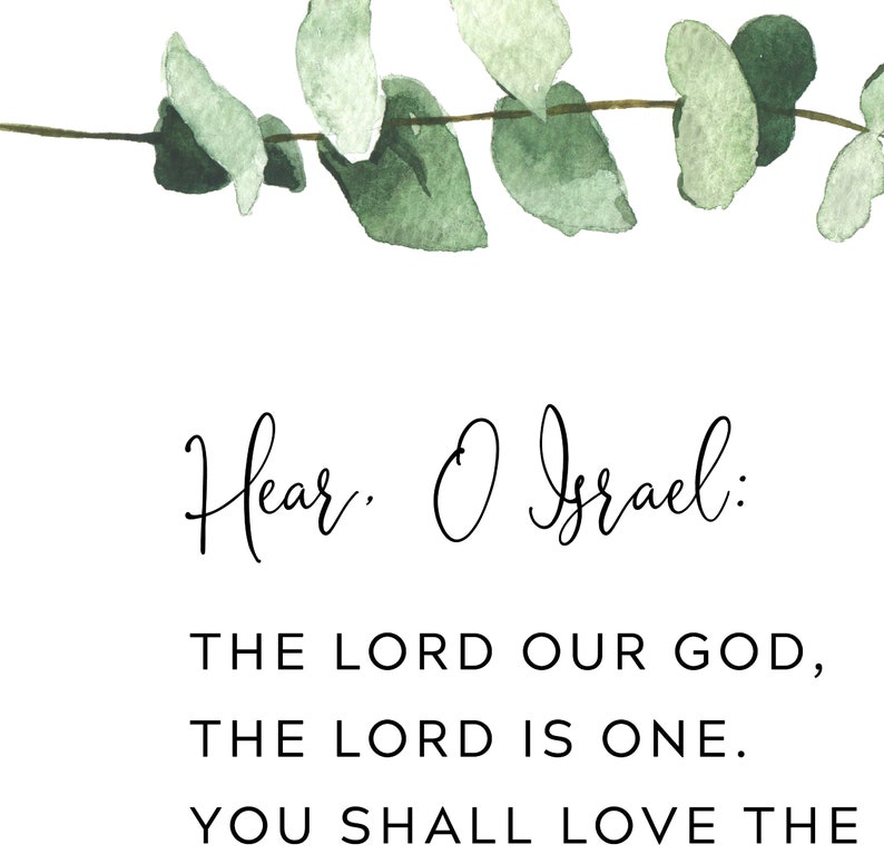 Deuteronomy 6:4-7 Bible Verse Printable Wall Art Scripture - Etsy