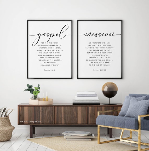 Matthew 28:19-20 Scripture Wall Art Printable Wall Art Bible - Etsy