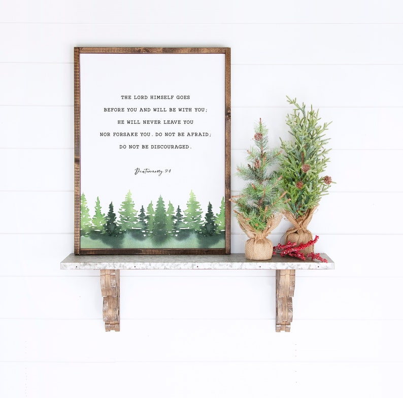 5x7 Bible Verse Card Download Downloadable Scripture 8x10 Deuteronomy 31:8 Scripture Wall Art 11x14 16x20 Bible Verse Print 4x6 A3