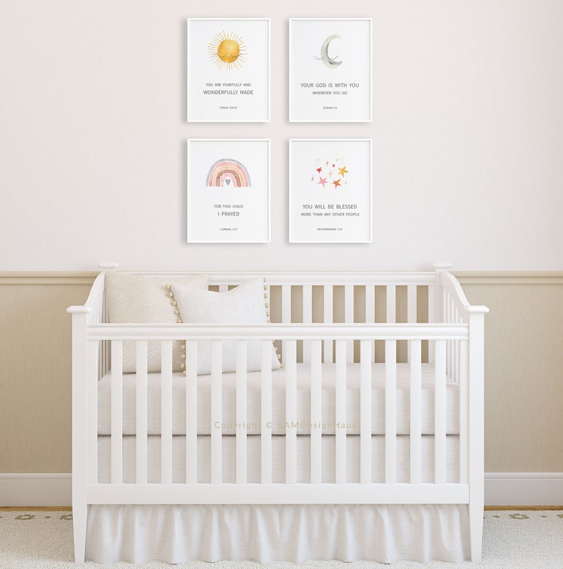 Joshua 19 Nursery Bible Verse Wall Art Psalm 139 Printable Etsy