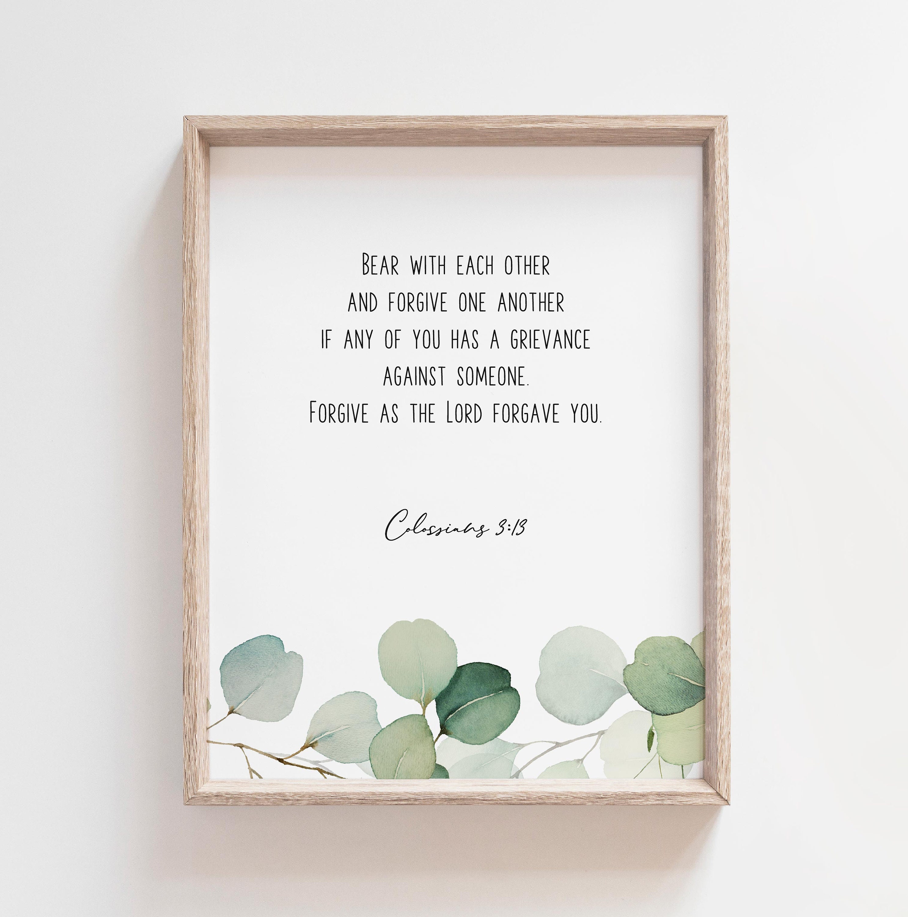 Colossians 3:12-14 Set of 3 Bible Verse Wall Art, Printable Wall Art ...