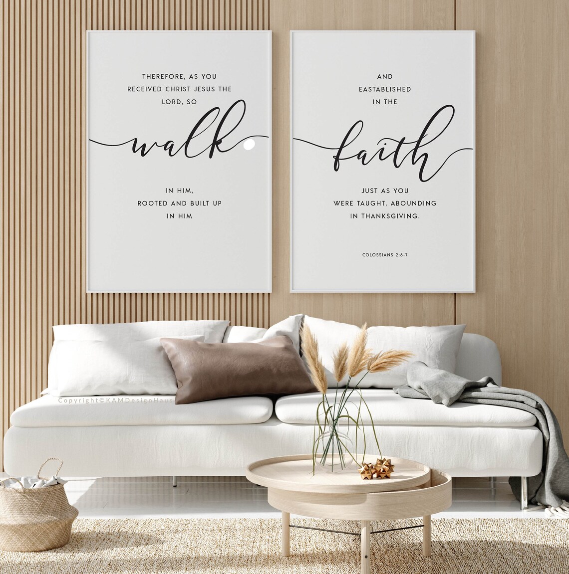 Colossians 2:6-7 Walk in Him Bible Verse Printable Wall Art - Etsy