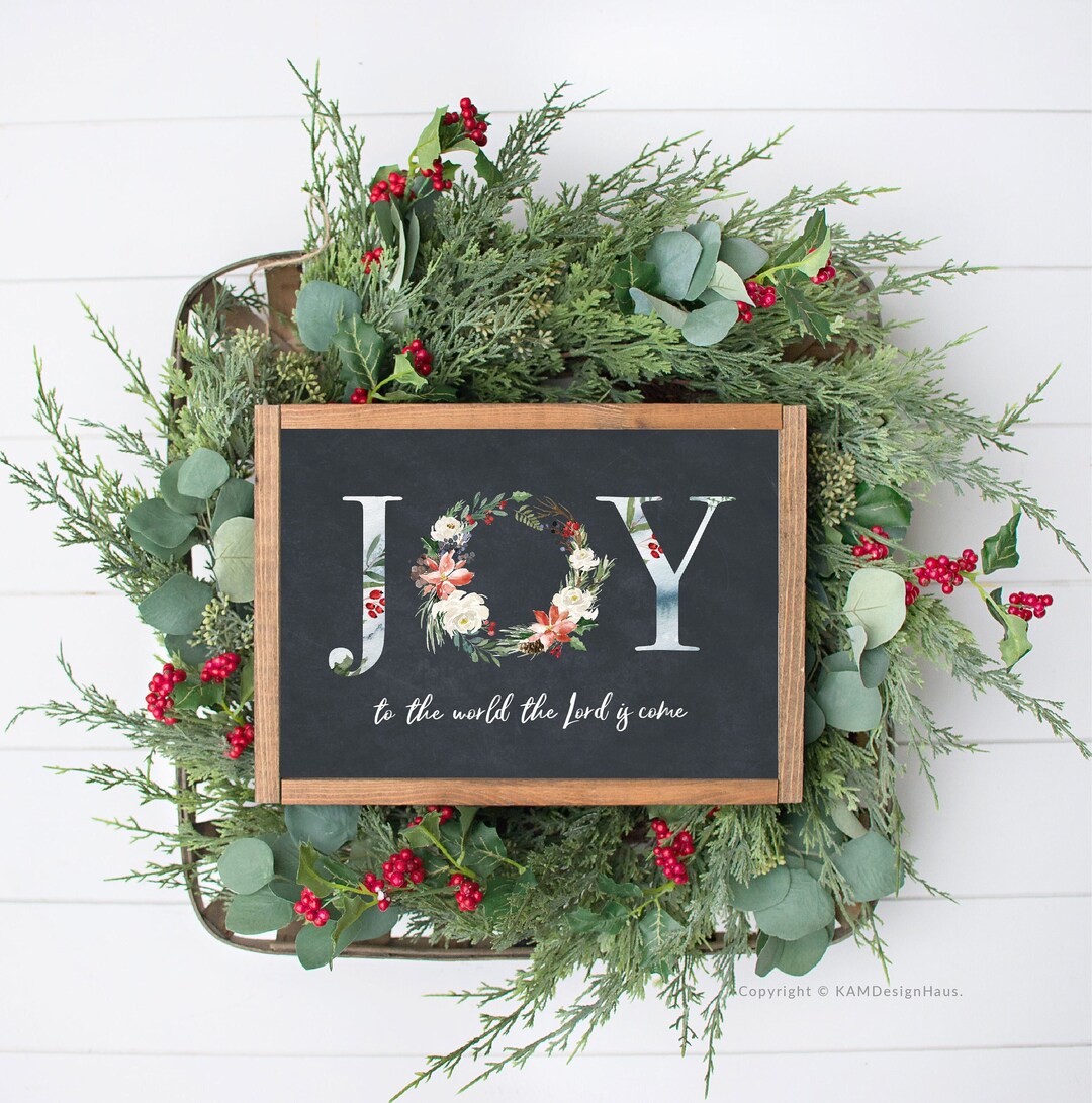 JOY Christmas Printables Bible Verse Card Download Christmas - Etsy