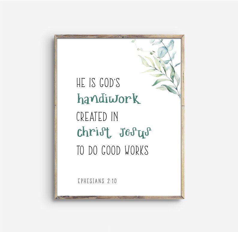 Baby Boy Nursery Bible Verse Wall Art Joshua 19 Printable  Etsy