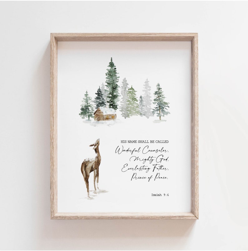 Set of 10 Christmas Scripture Printables Christmas - Etsy