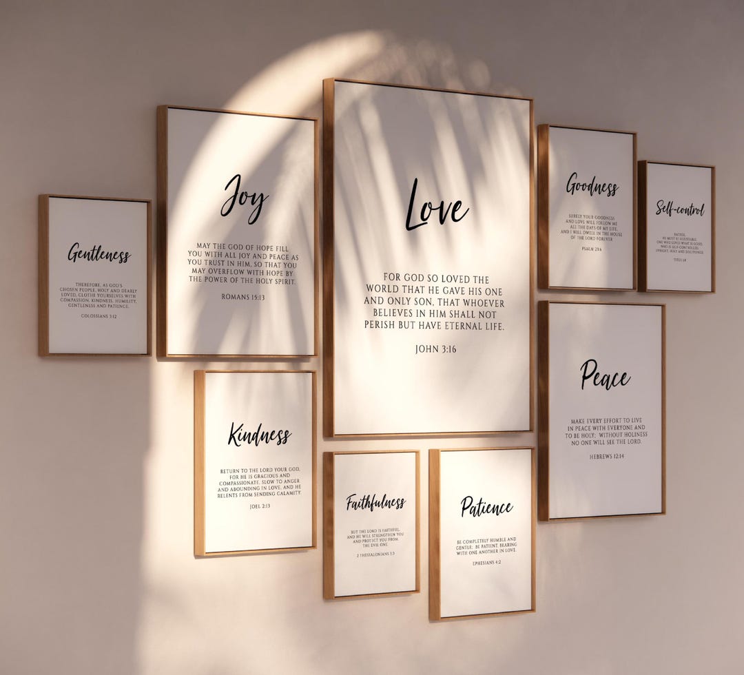 Galatians 5:22-23 Fruit of the Spirit Bible Verse Printable Wall Art ...
