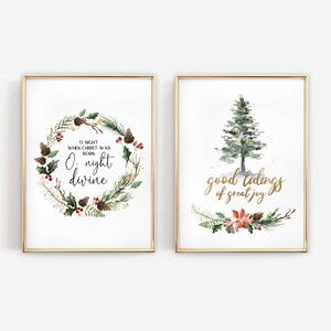 Set of 10 Christmas Scripture Printables, Christmas Downloadable Prints ...