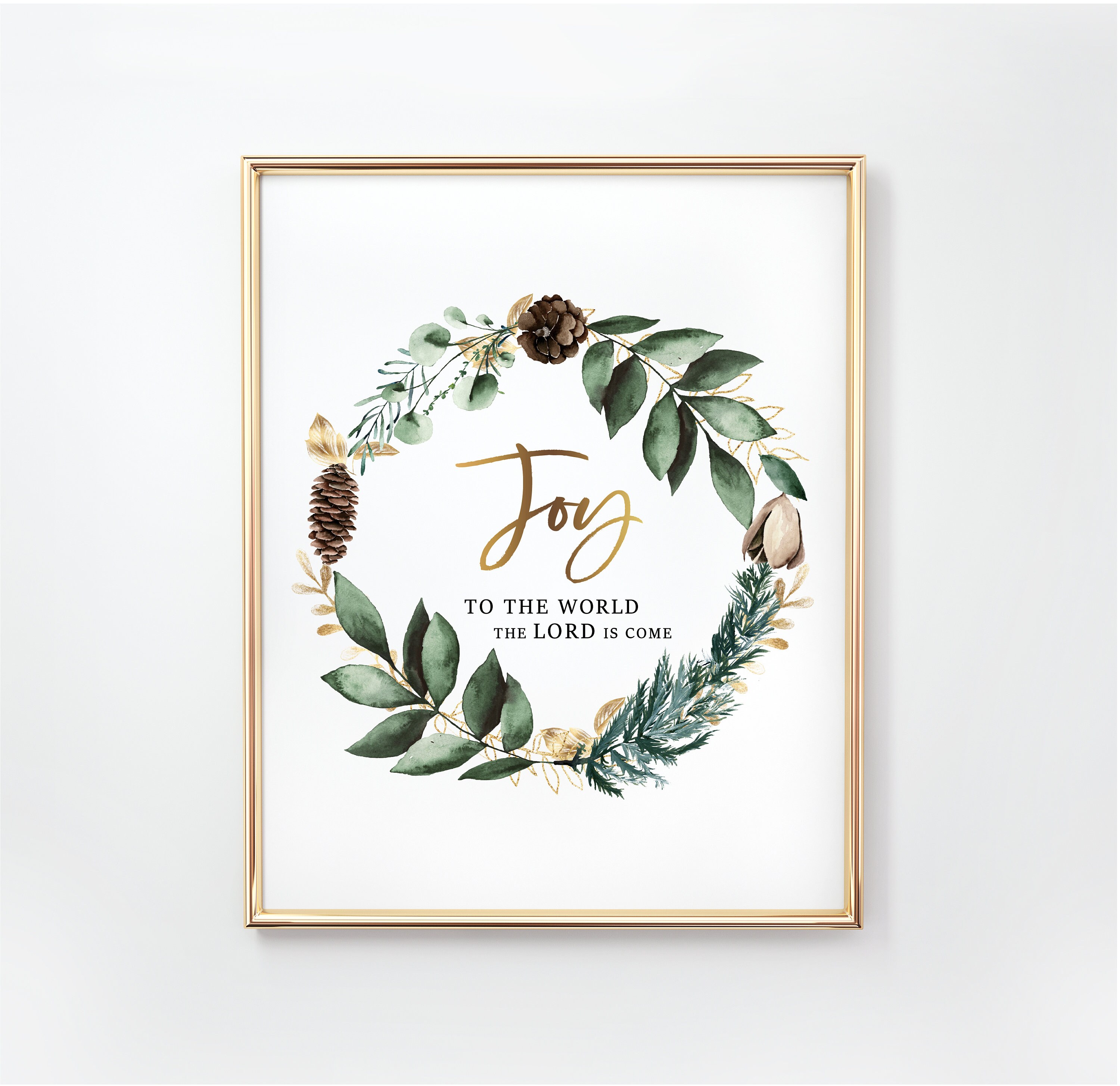 Chalkboard Christmas Print Wall Art Joy to the World Print Holiday Decoration Digital Art Christmas Decoration Printable Holiday Poster
