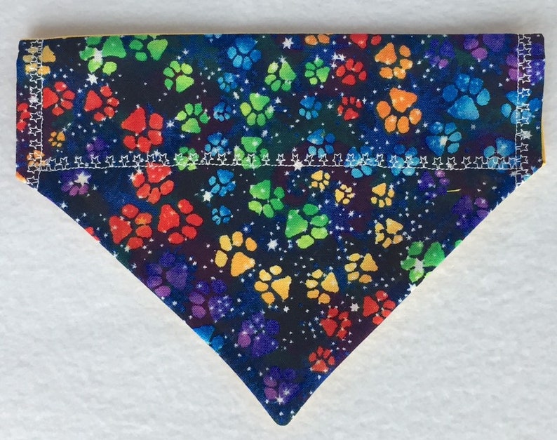 Night Sky Paws Prints Bandana