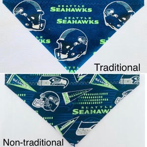 Seattle Seahawks Traditional & Non Traditional Reversible Collar Bandanas