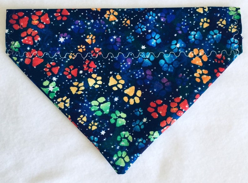 Night Sky Paws Prints Bandana