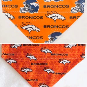 Denver Broncos Football Reversible Collar Bandana