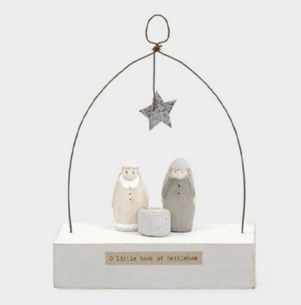 East of India Wooden Scene Nativity Set / Nativity Set / Etsy