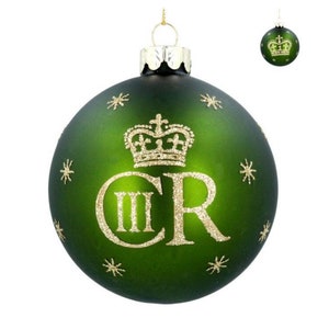 King Charles III Bauble / King Charles / King Of England / Baubles / Christmas Decorations / Christmas Tree Decoration / Christmas Bauble