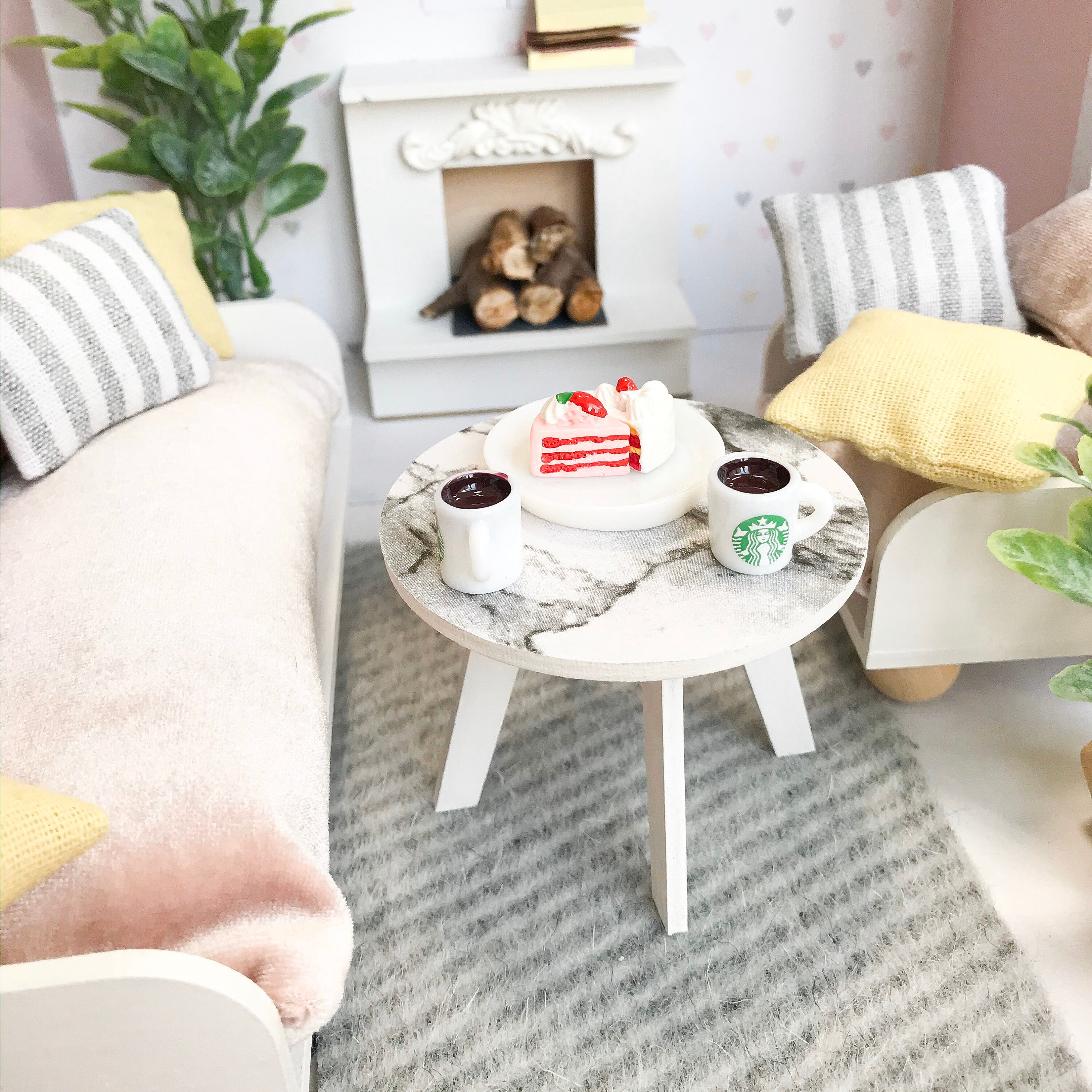 Dollhouse Coffee Table 112 Scale/ Dollhouse Furniture/ Etsy