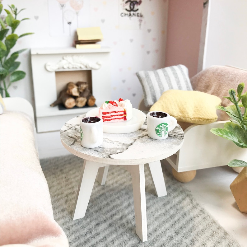 Dollhouse coffee table 112 scale/ dollhouse furniture/ Etsy