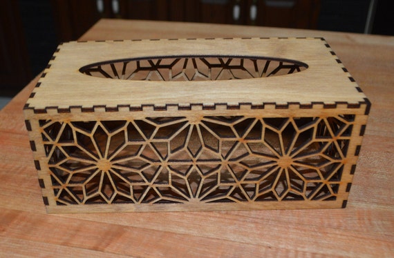 Custom Beautiful Laser Cut Large Tissue Box Cover Etsy Canada