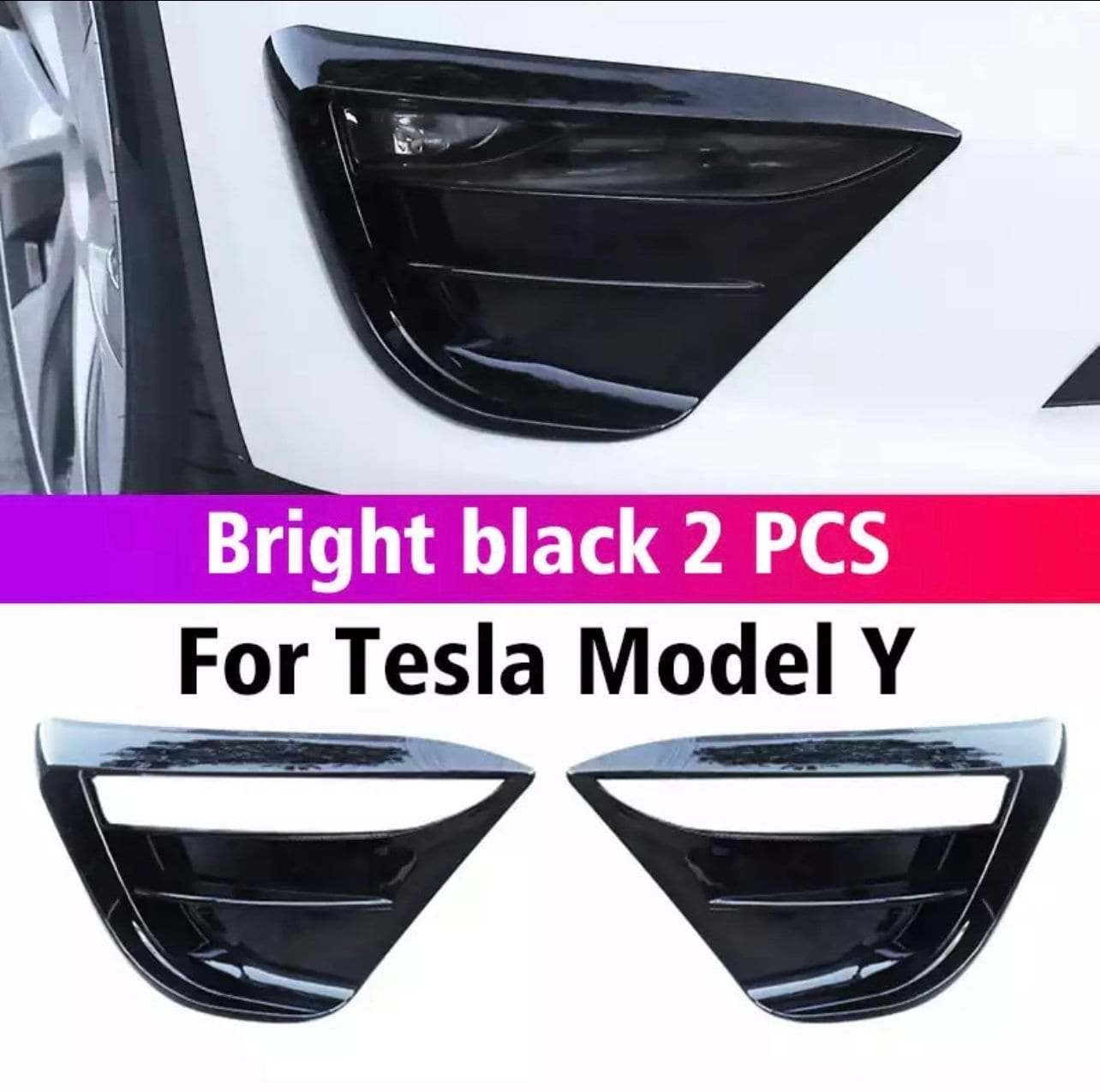 Tesla Model Y Fog Light Covers Etsy