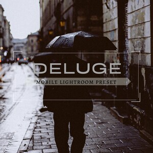 Deluge Dark Moody Lightroom Mobile Preset | gothic Outdoors vintage perfect Instagram feed | Winter Raining Dark Mood Filter