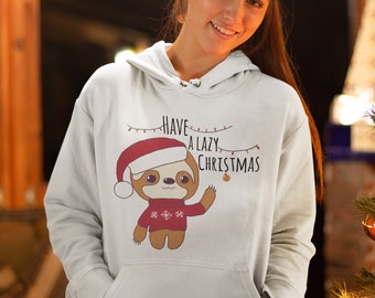 Cute Sloth Christmas Hoodie