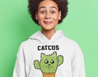 Funny Cactus Cat Hoodie