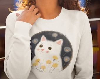 White Cat Sweatshirt