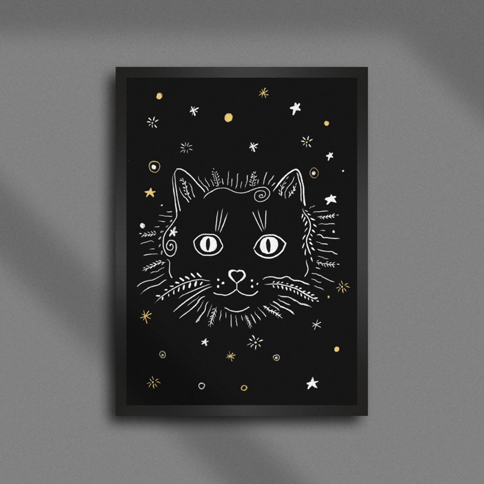 Magic Black Cat Poster
