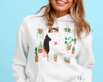 Calico Cat Hoodie: Cute Pet Lover Sweatshirt