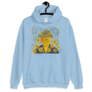 Van Gogh Cat Hoodie
