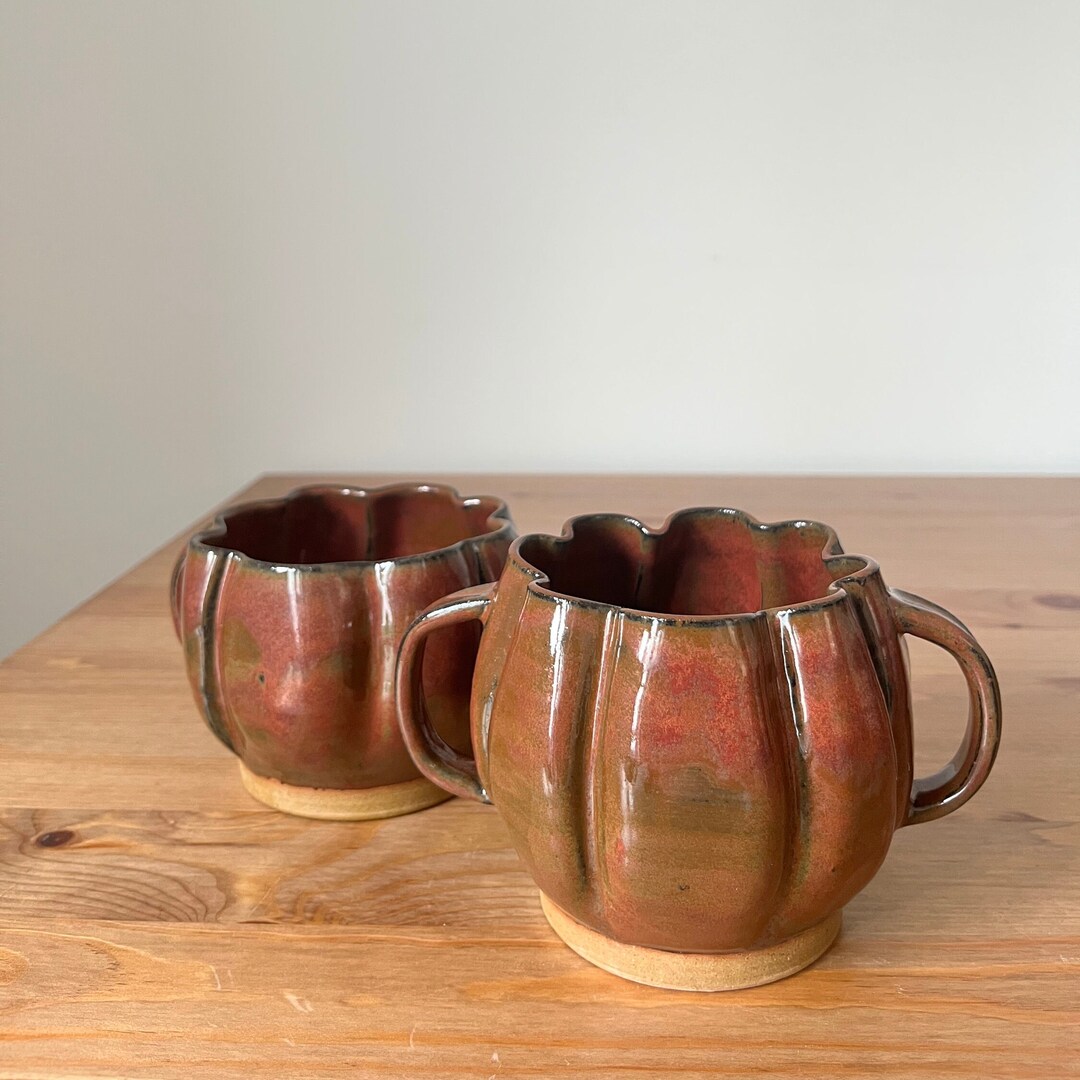 Pumpkin Soup Bowl Handmade Ceramic Pottery Pumpkin Shaped Etsy